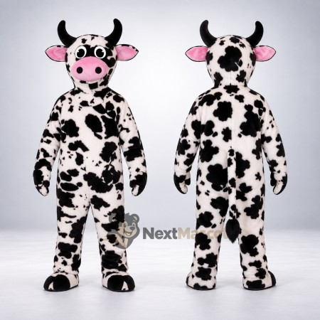 Cow Mascot Costume - Spotted for Community Fairs Cow Mascot Costume - Spotted for Community Fairs
