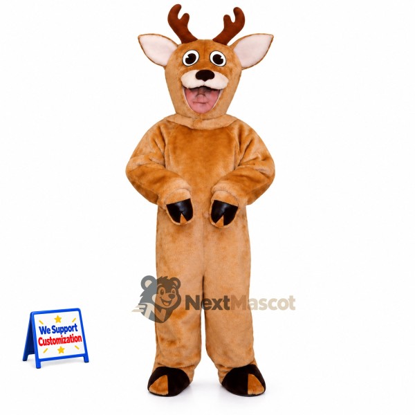 Deer Mascot Costume - Brown for Youth Events