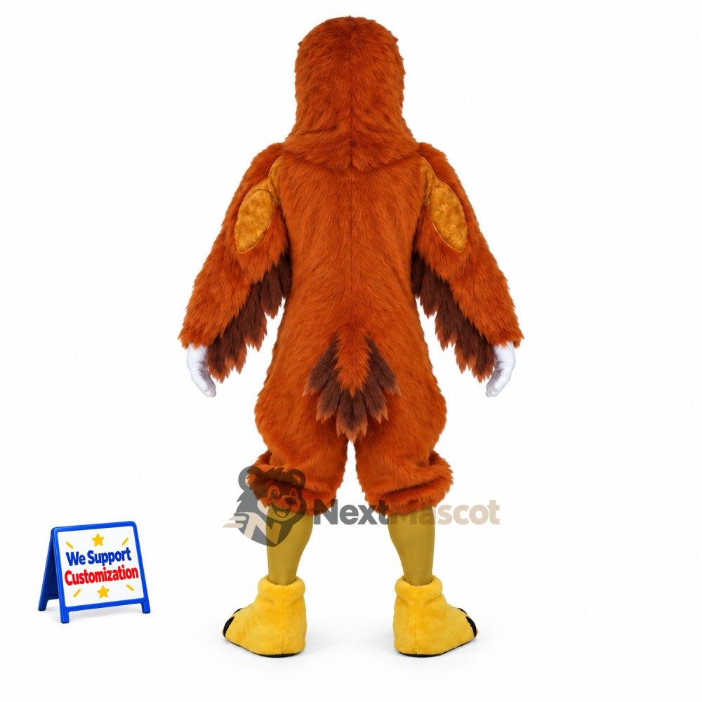 Eagle Mascot Costume - Muscular, Brown for School Events Eagle Mascot Costume - Muscular, Brown for School Events