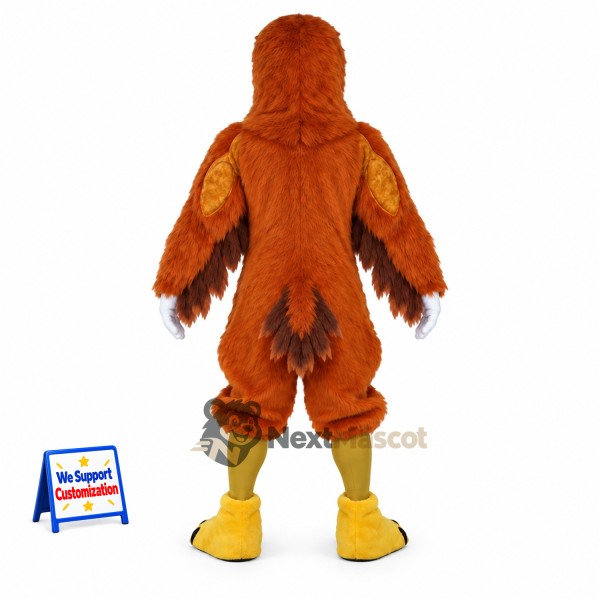 Eagle Mascot Costume - Muscular, Brown for School Events Eagle Mascot Costume - Muscular, Brown for School Events