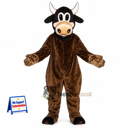 Bull Mascot Costume - Brown for Celebrations Bull Mascot Costume - Brown for Celebrations