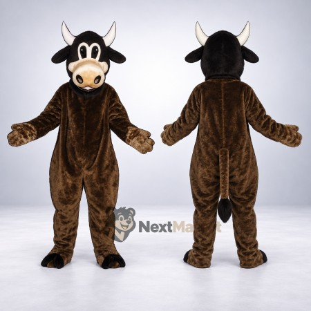 Bull Mascot Costume - Brown for Celebrations Bull Mascot Costume - Brown for Celebrations