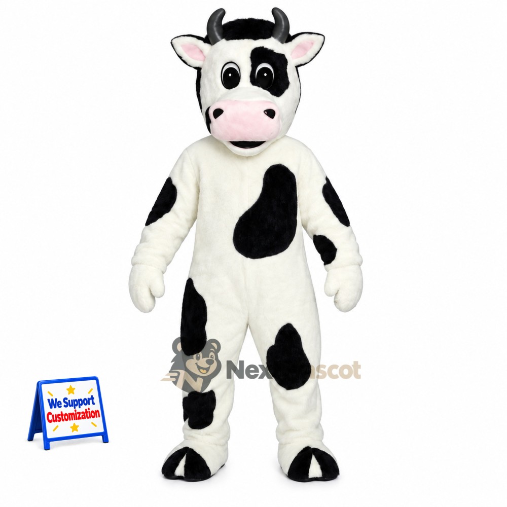 Cow Mascot Costume - Spotted for Fun Runs