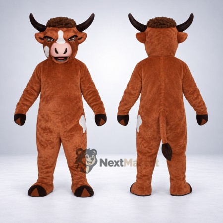 Bull Mascot Costume - Brown for Fan Events Bull Mascot Costume - Brown for Fan Events