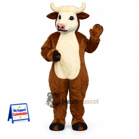 Bull Mascot Costume - Brown for Homecoming
