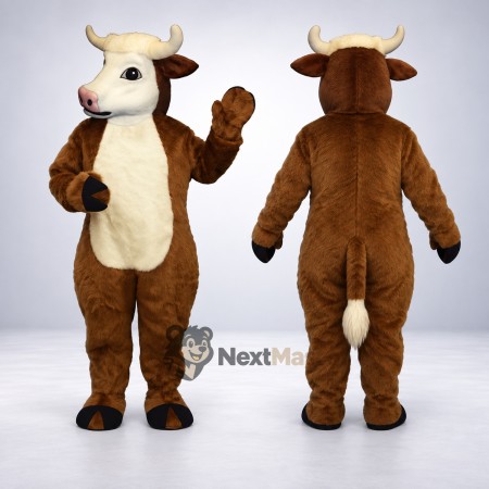 Bull Mascot Costume - Brown for Homecoming