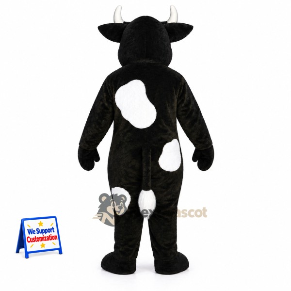 Bull Mascot Costume - Black and White for Parades Bull Mascot Costume - Black and White for Parades
