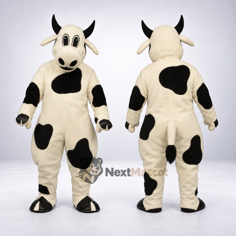 Cow Mascot Costume - Spotted for Team Parades Cow Mascot Costume - Spotted for Team Parades