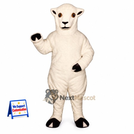 Sheep Mascot Costume - White for School Events Sheep Mascot Costume - White for School Events