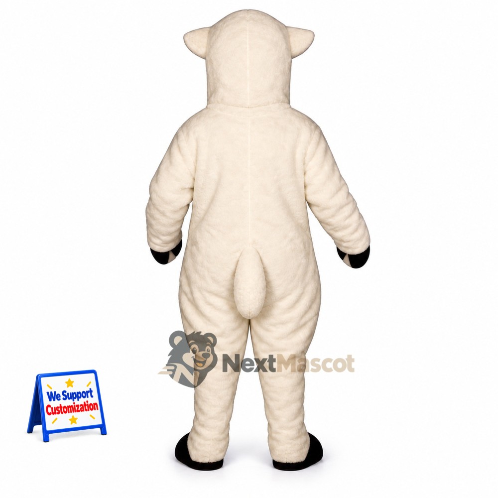 Sheep Mascot Costume - White for School Events Sheep Mascot Costume - White for School Events