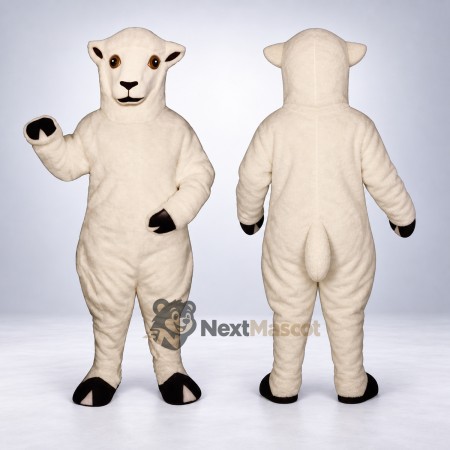 Sheep Mascot Costume - White for School Events Sheep Mascot Costume - White for School Events