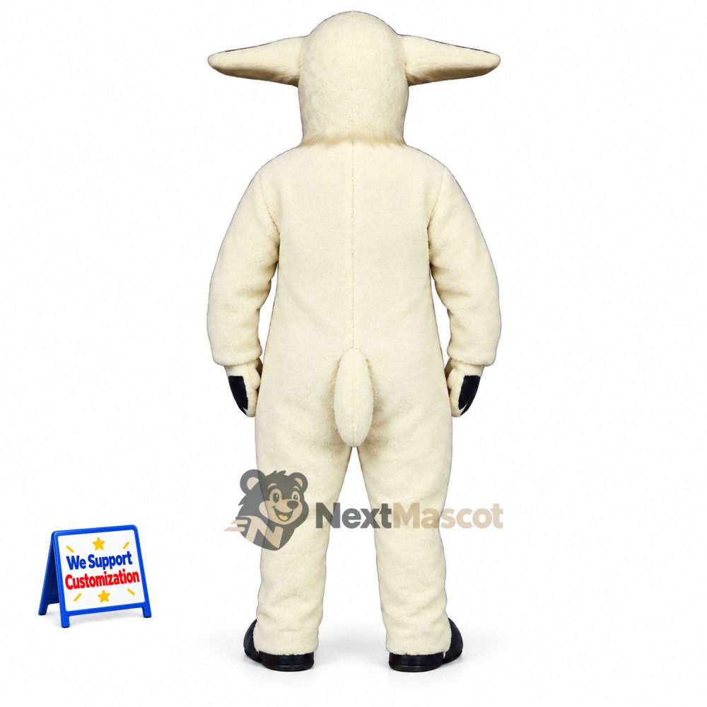 Sheep Mascot Costume - White for Community Events