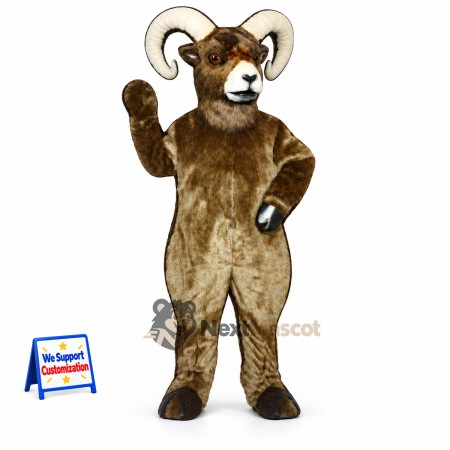 Ram Mascot Costume - Brown for School Events