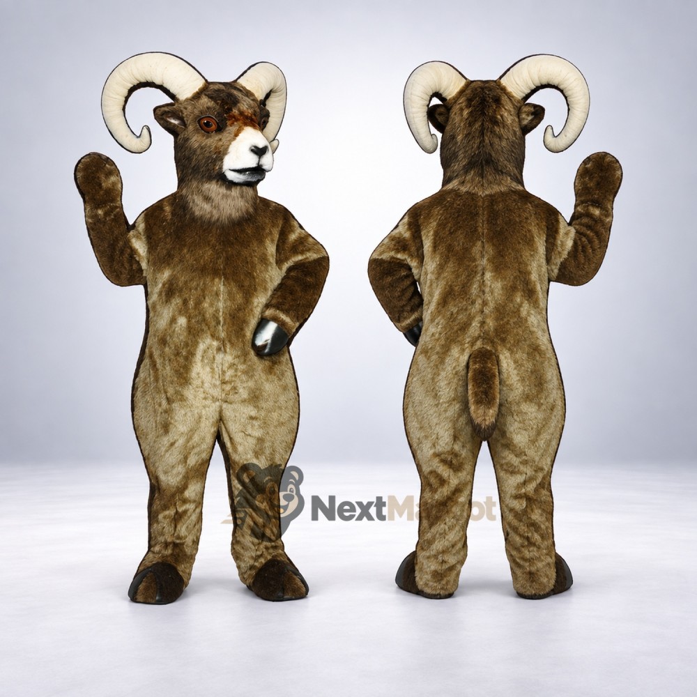 Ram Mascot Costume - Brown for School Events