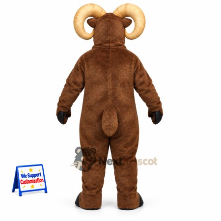Ram Mascot Costume - Brown for Community Events Ram Mascot Costume - Brown for Community Events