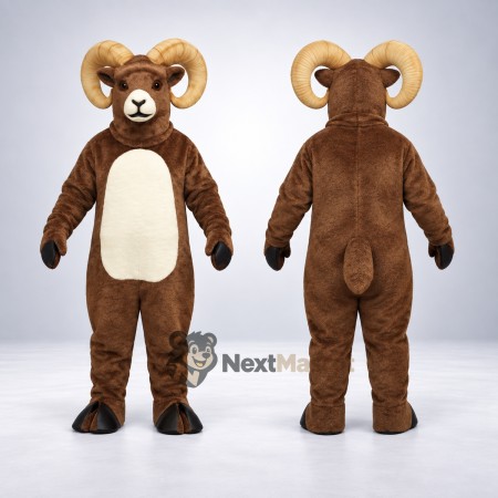 Ram Mascot Costume - Brown for Community Events Ram Mascot Costume - Brown for Community Events