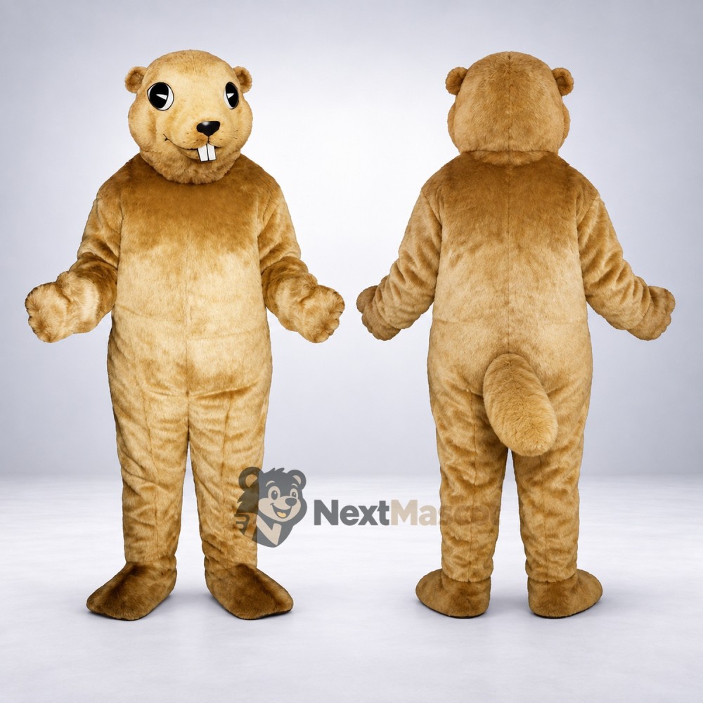 Beaver Mascot Costume - Brown for School Events Beaver Mascot Costume - Brown for School Events