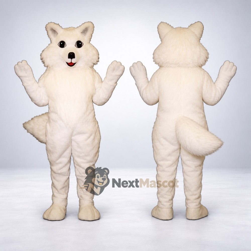 Fox Mascot Costume - White Fox Mascot Costume - White