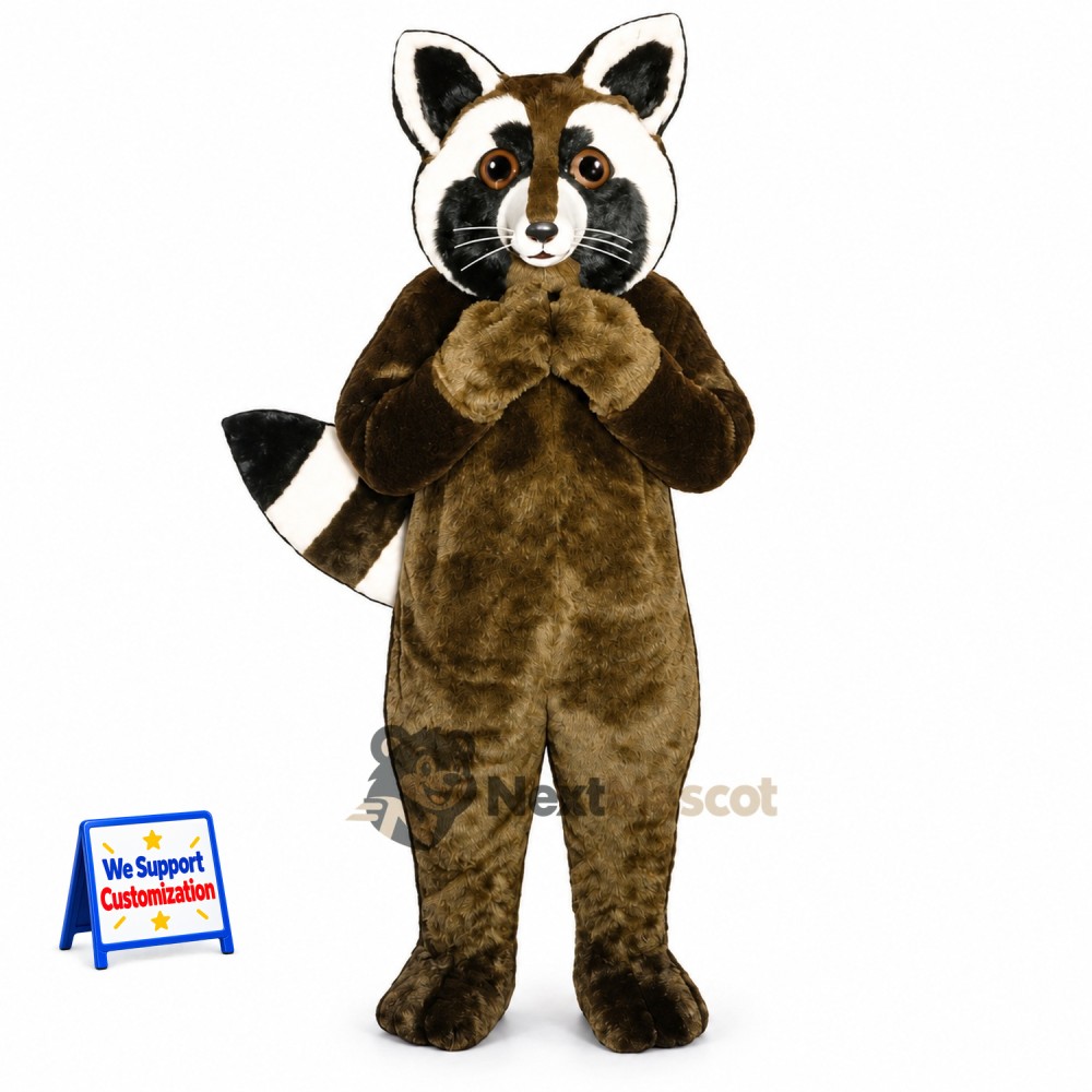 Raccoon Mascot Costume - Brown for Festivals Raccoon Mascot Costume - Brown for Festivals
