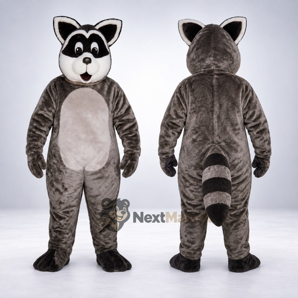 Raccoon Mascot Costume - Gray for Promotions Raccoon Mascot Costume - Gray for Promotions