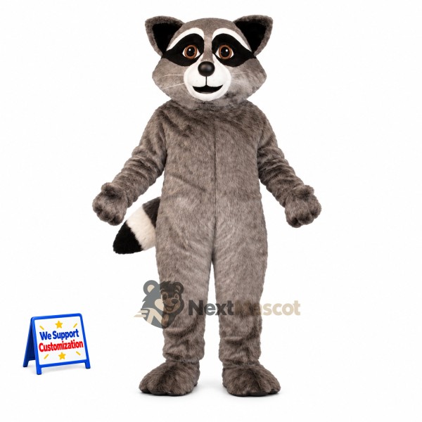 Raccoon Mascot Costume - Gray for Grand Openings