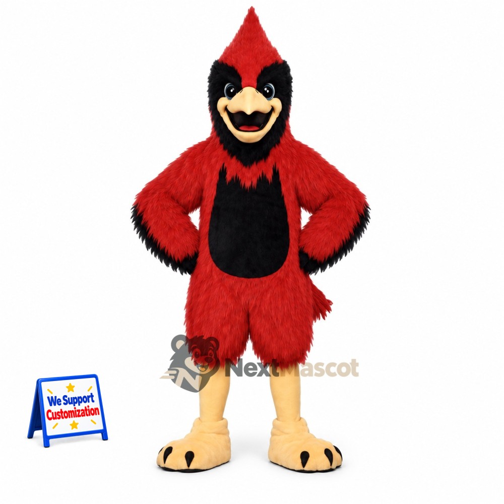 Cardinal Mascot Costume - Red for Fundraisers