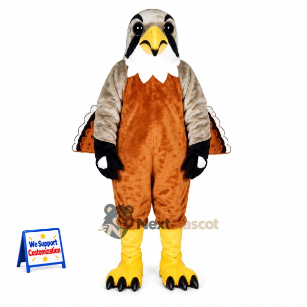 Falcon Mascot Costume - Brown for School Events