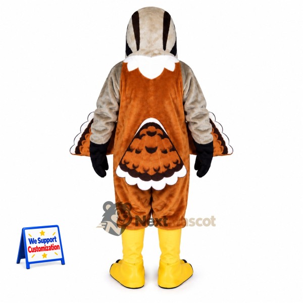 Falcon Mascot Costume - Brown for School Events Falcon Mascot Costume - Brown for School Events