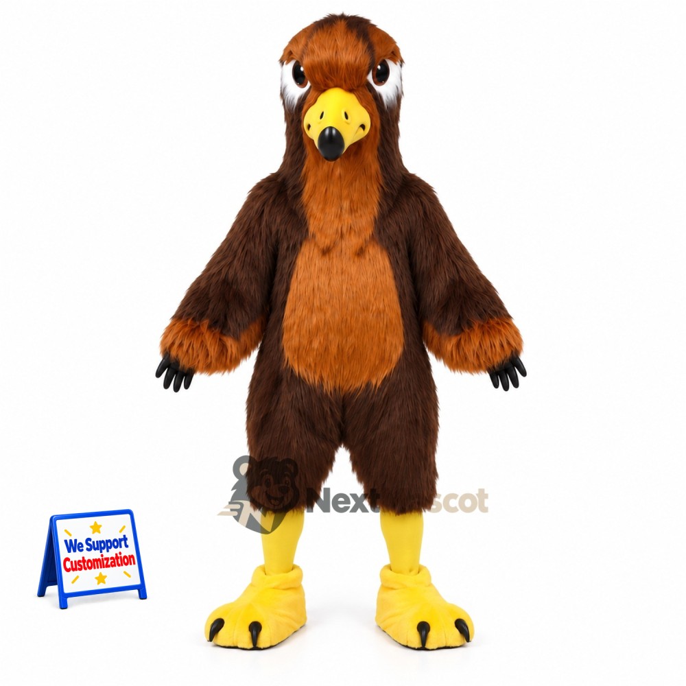 Eagle Mascot Costume - Brown for Grand Openings Eagle Mascot Costume - Brown for Grand Openings