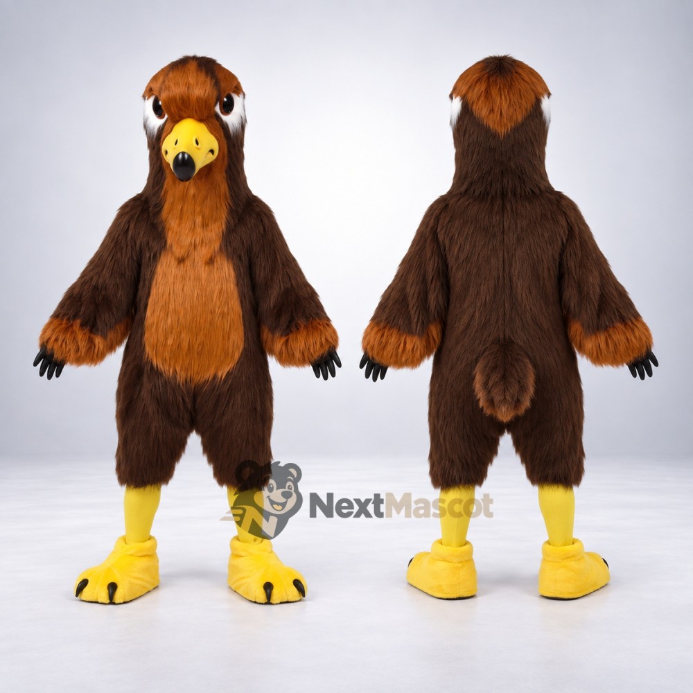 Eagle Mascot Costume - Brown for Grand Openings Eagle Mascot Costume - Brown for Grand Openings