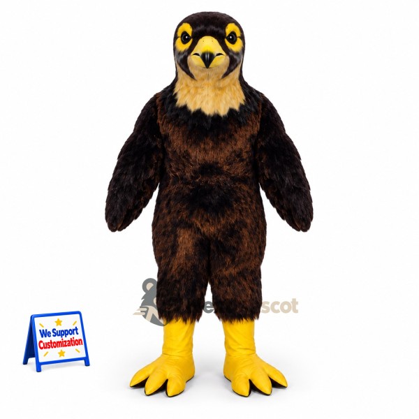 Falcon Mascot Costume - Brown for Community Events