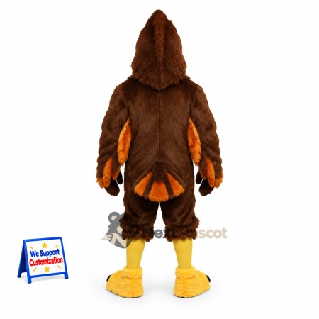 Eagle Mascot Costume - Muscular, Brown for Community Events Eagle Mascot Costume - Muscular, Brown for Community Events