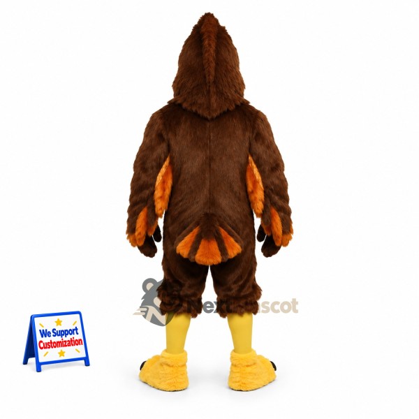Eagle Mascot Costume - Muscular, Brown for Community Events Eagle Mascot Costume - Muscular, Brown for Community Events