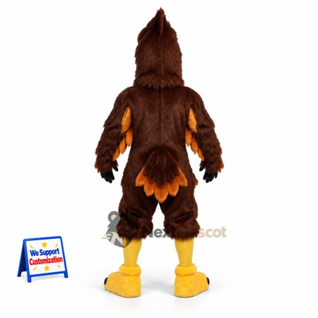 Eagle Mascot Costume - Muscular, Brown for Festivals Eagle Mascot Costume - Muscular, Brown for Festivals