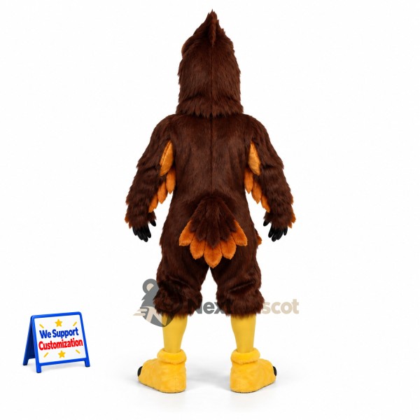 Eagle Mascot Costume - Muscular, Brown for Festivals Eagle Mascot Costume - Muscular, Brown for Festivals