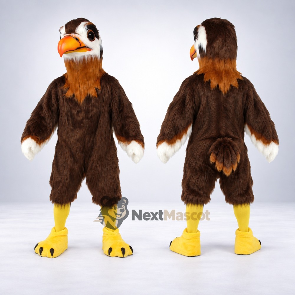 Eagle Mascot Costume - Brown for Stage Shows Eagle Mascot Costume - Brown for Stage Shows