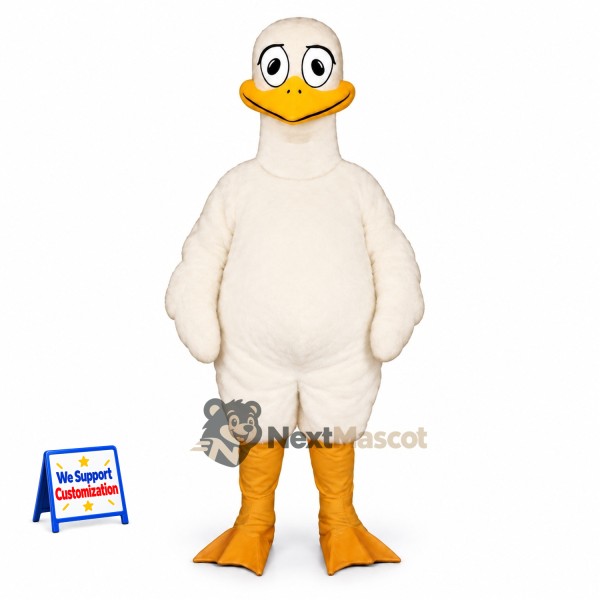 Duck Mascot Costume - White