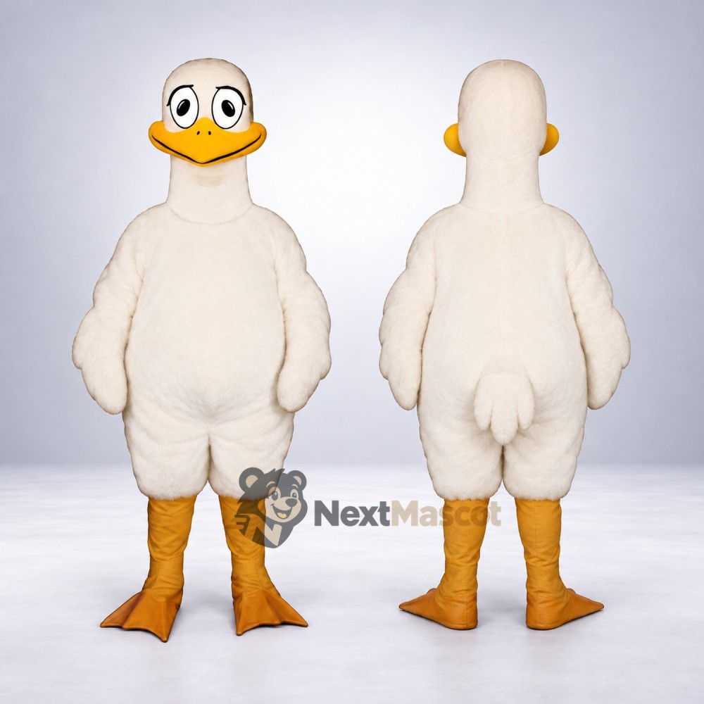 Duck Mascot Costume - White Duck Mascot Costume - White