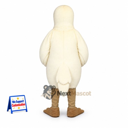 Bird Mascot Costume - White for School Spirit