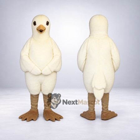 Bird Mascot Costume - White for School Spirit