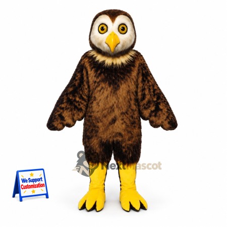 Owl Mascot Costume - Brown for Family Events Owl Mascot Costume - Brown for Family Events