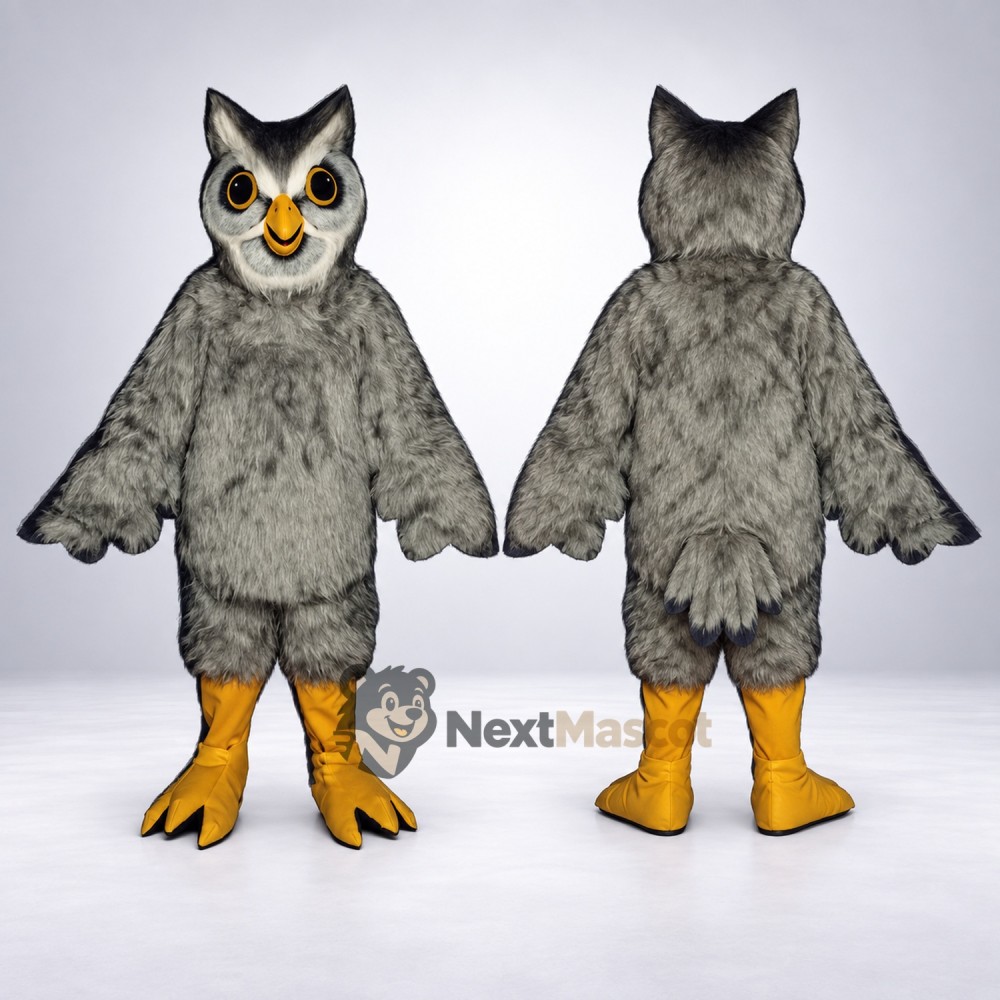 Owl Mascot Costume - Gray for Birthday Parties Owl Mascot Costume - Gray for Birthday Parties