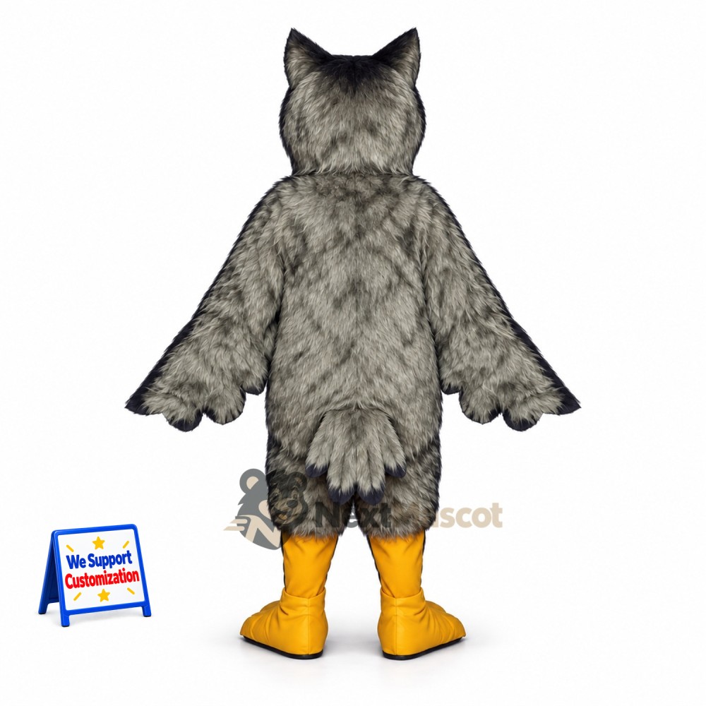 Owl Mascot Costume - Gray for Birthday Parties Owl Mascot Costume - Gray for Birthday Parties