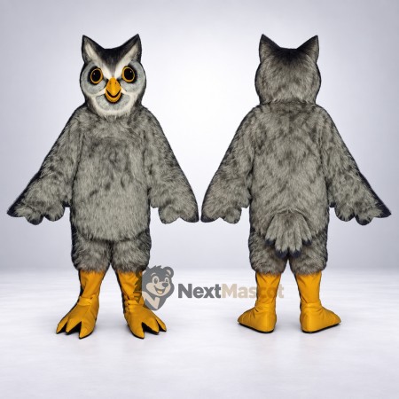 Owl Mascot Costume - Gray for Birthday Parties Owl Mascot Costume - Gray for Birthday Parties