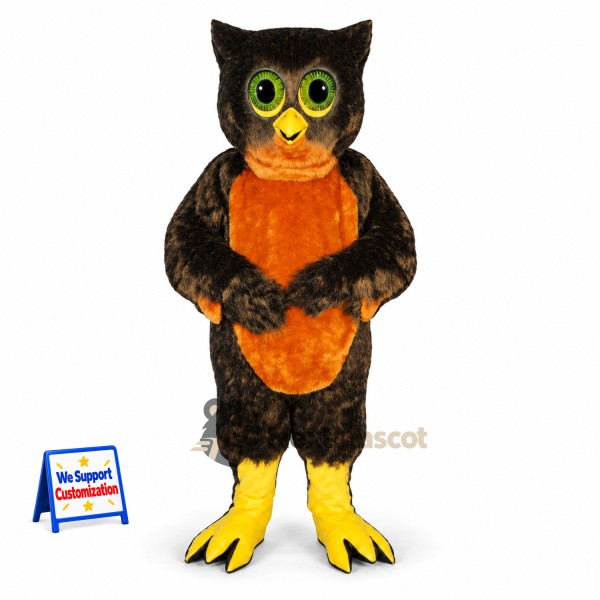 Owl Mascot Costume - Black for Parades