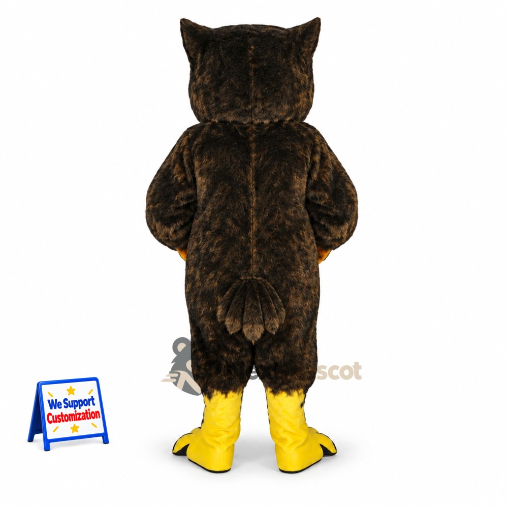 Owl Mascot Costume - Black for Parades Owl Mascot Costume - Black for Parades