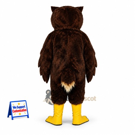 Owl Mascot Costume - Brown for Promotions