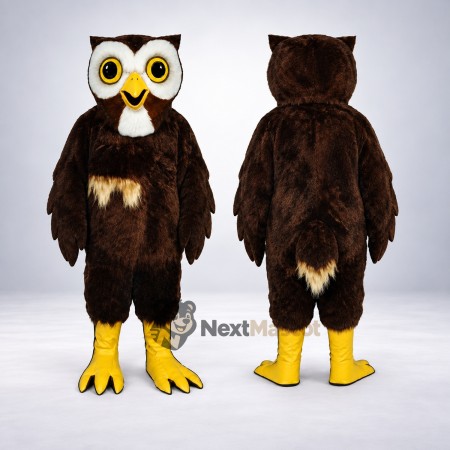 Owl Mascot Costume - Brown for Promotions