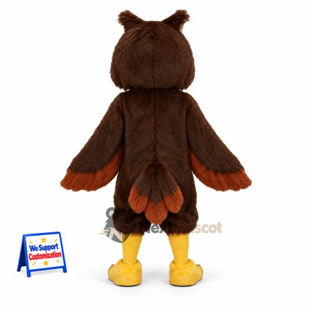 Owl Mascot Costume - Brown for Grand Openings