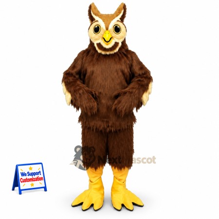 Owl Mascot Costume - Brown for Photo Events Owl Mascot Costume - Brown for Photo Events